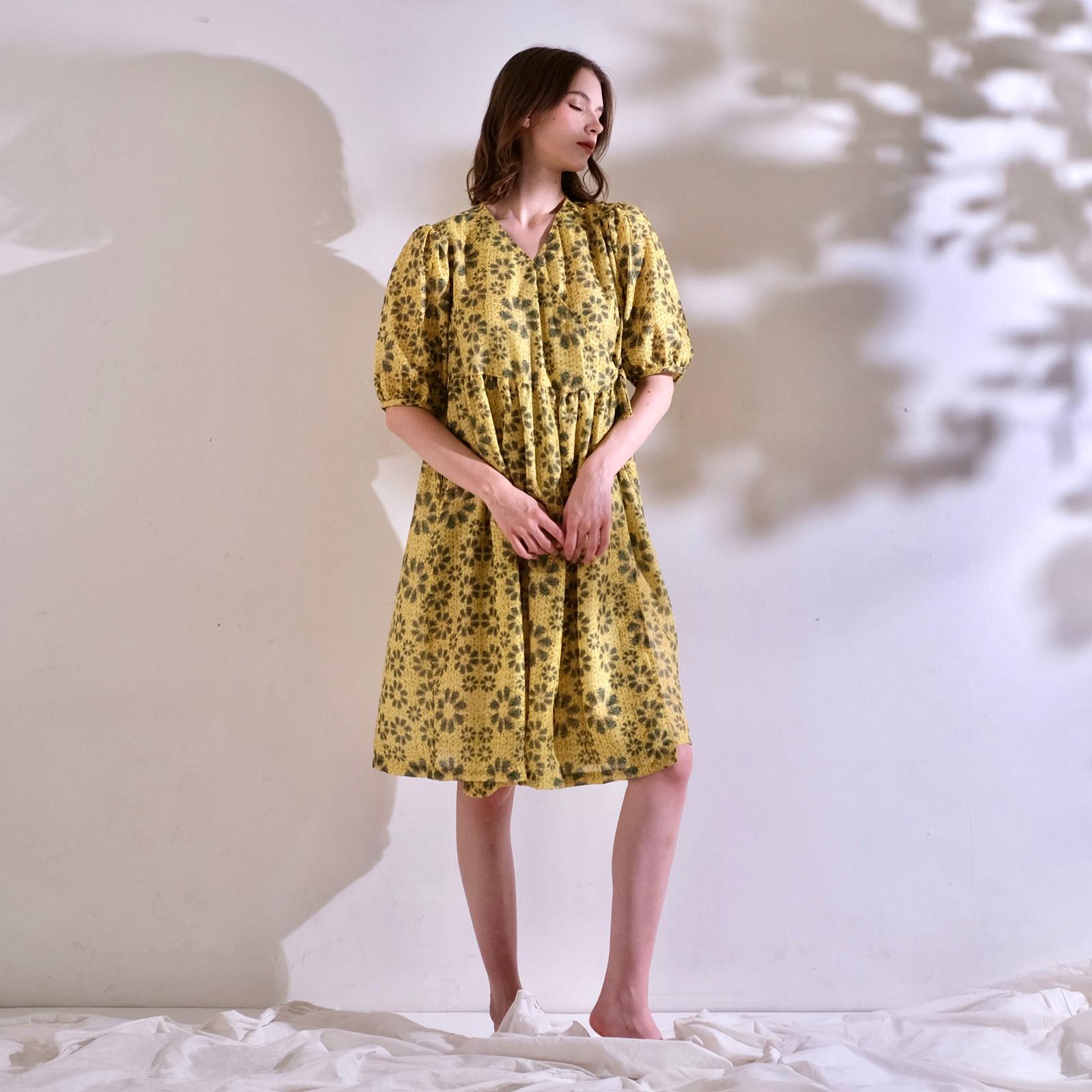 Yellow Crochet Dress - KALA x MULYANA  - PREORDER