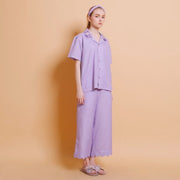 Lilac Embellished Everyday Shirt - KALA x PVRA