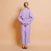 Lilac Embellished Long Sleeve Shirt - KALA x PVRA