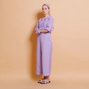 Lilac Embellished Long Sleeve Shirt - KALA x PVRA