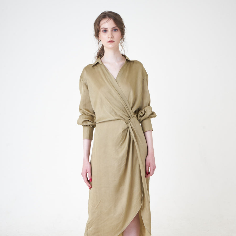 Ola Olive Dress