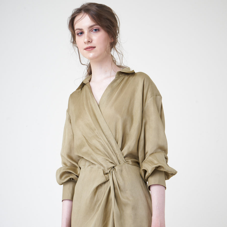 Ola Olive Dress