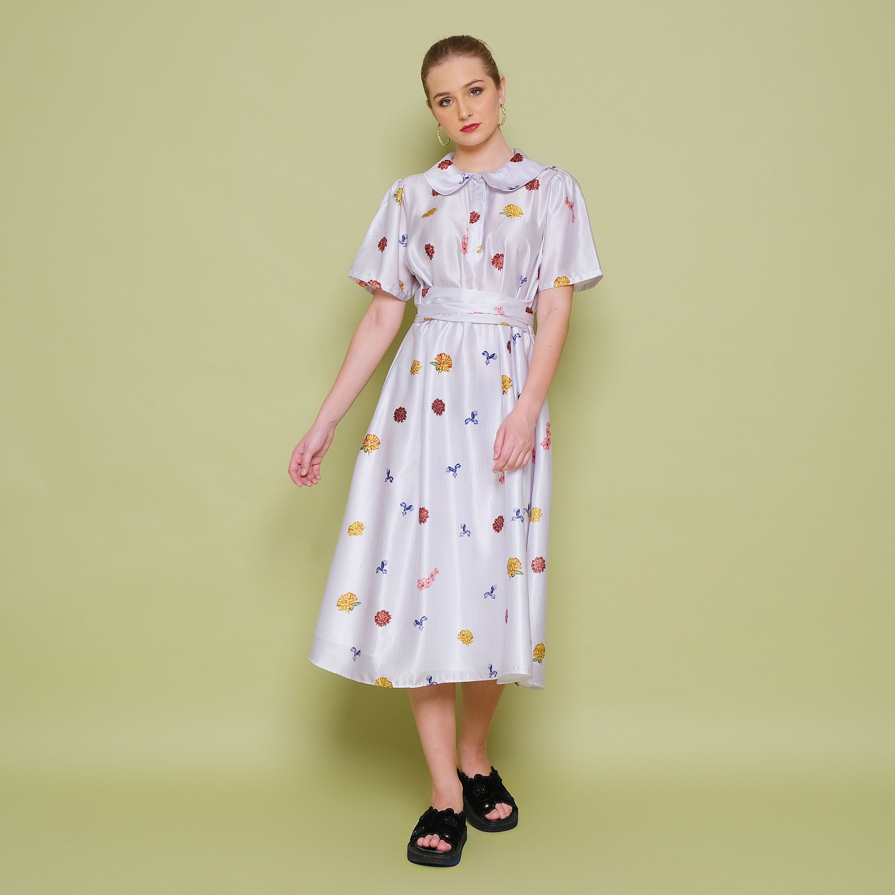 Fleurine Sateen Dress - PREORDER